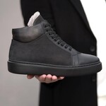 Ботинки зимние мужские утеплённые мехом(125)